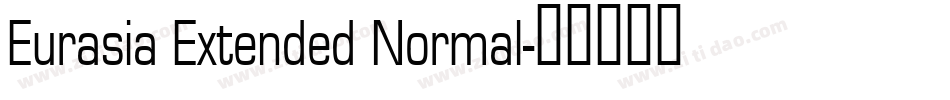 Eurasia Extended Normal字体转换